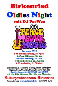 Oldie-Night im Kulturgewächshaus Birkenried