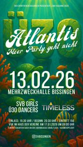 Ü30 Fasching 2026 beim SV Bissingen