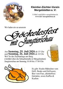 Göckelesfest mit Jungtierschau beim Kleintierzuchtverein Mergelstetten