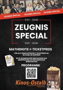 Zeugnis Special im Kino