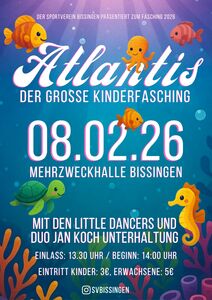 Bissinger Kinderfasching - Atlantis - Meer Party geht nicht