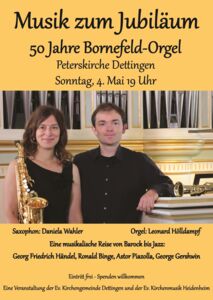 Musik zum Jubiläum 50 Jahre Bornefeld-Orgel