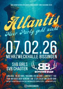 Bissinger Fasching - Atlantis - Meer Party geht nicht
