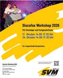 Abgesagt: Discofox-Workshop beim Tanzclub Heidenheim
