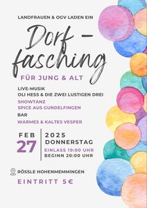 Dorffasching für Jung und Alt