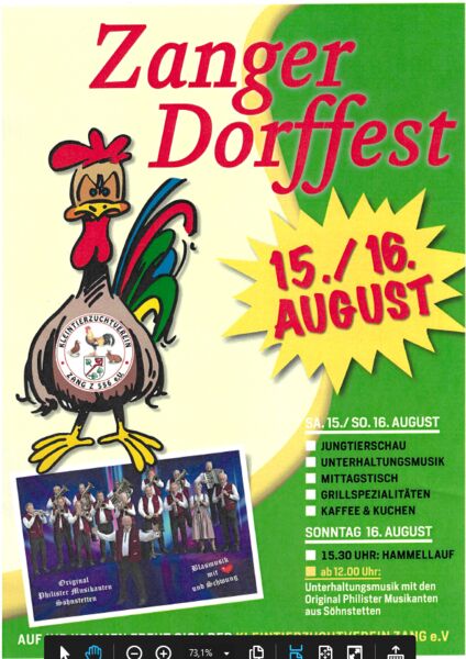 zanger-dorffest