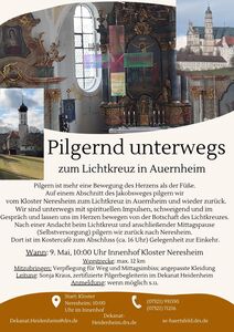 Pilgern zum Lichtkreuz nach Auernheim